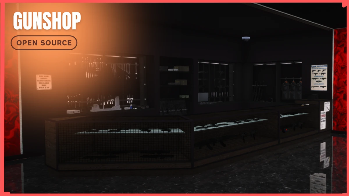 GunShop MLO FiveM | Premium Weapon Store & Shooting Range | Open Source